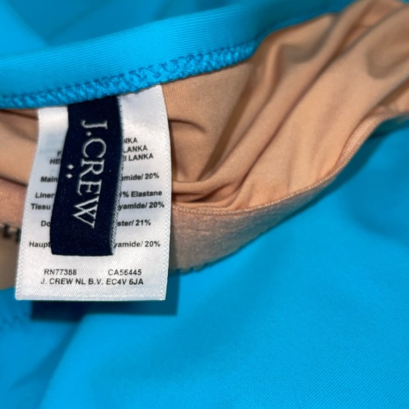 J.CREW ONE PIECE BLUE COLOR SWIMSUIT KEYHOLE WOMEN TUMMY CONTROL PLUS SIZE 2X - Picture 7 of 8